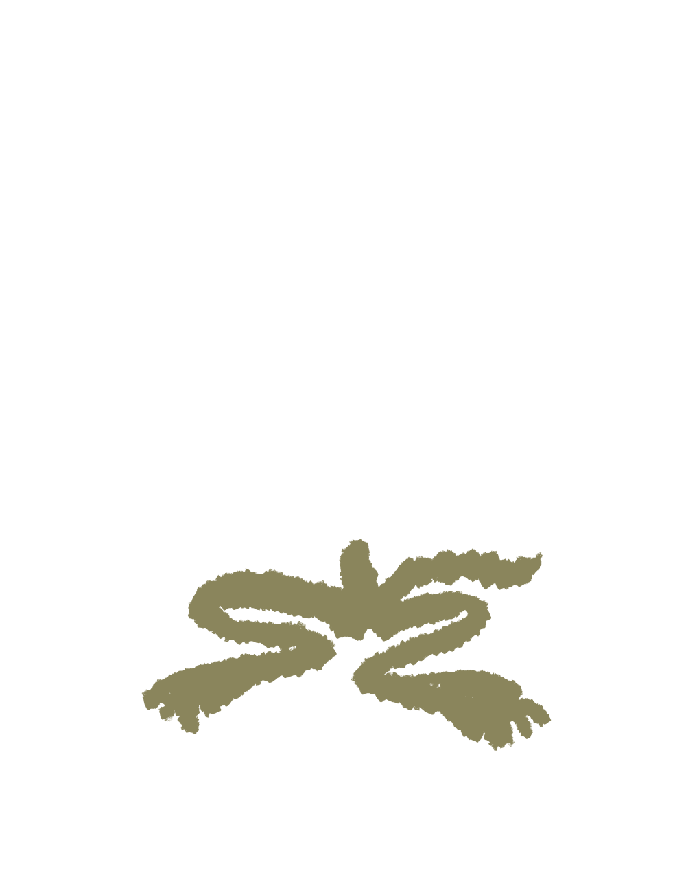 Illustration of a stylized brownish-beige legs of wolf.