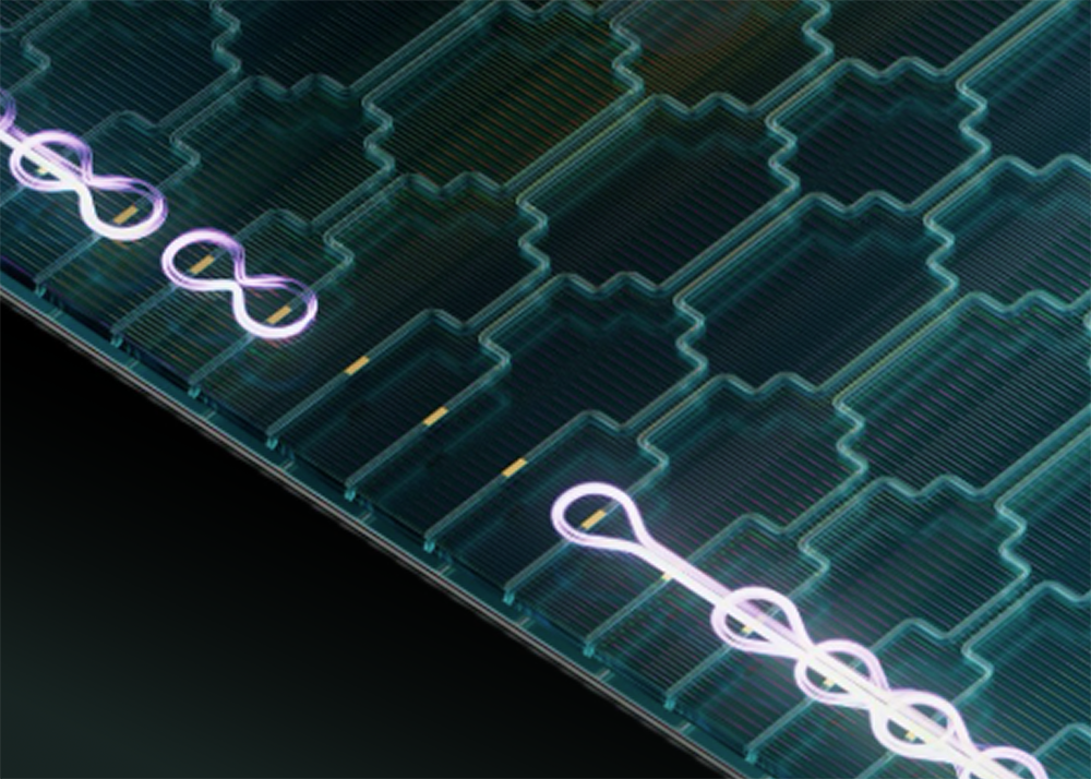 Quantum computing chip for simulating molecular interactions