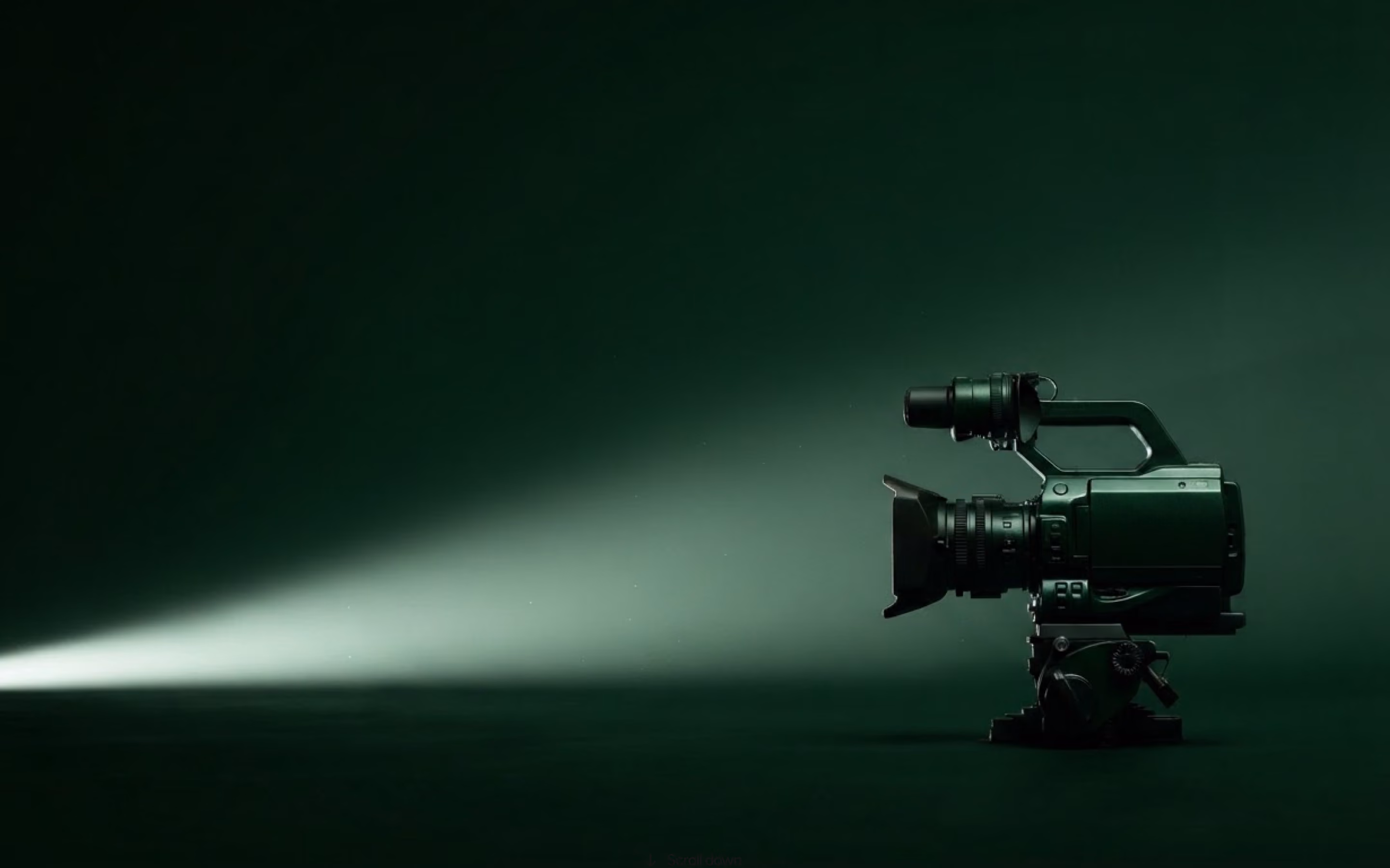 Professional video camera on a tripod, representing editorial video review