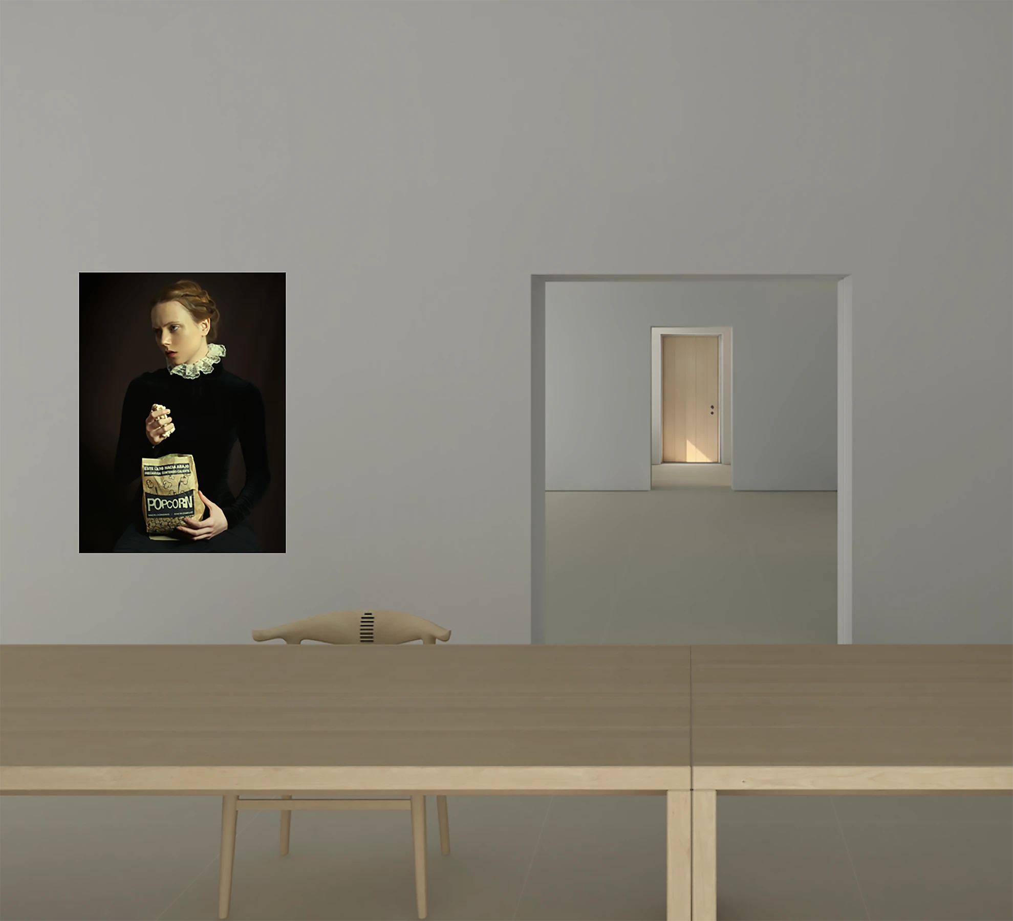 The main vaulted gallery features a wine-tasting room and a vista of the entrance hall.