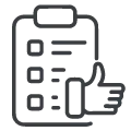 Clipboard with checklist showing check marks next to completed tasks.