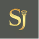 Logo with stylized gold letters 'Sj' on a dark green background.