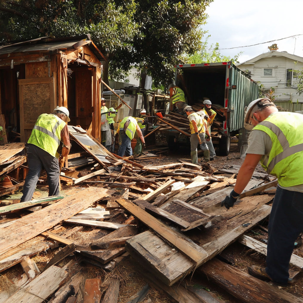 Shed demolition and disposal service in Surrey and Hampshire