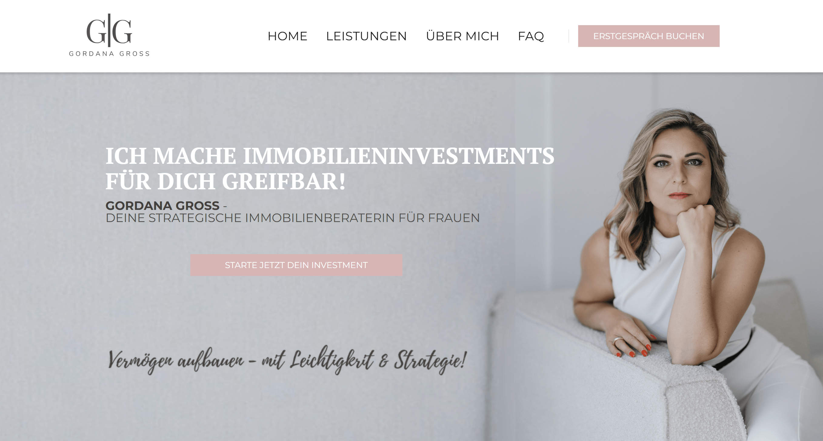 Website-Referenz für Personal Coach Gordana Gross