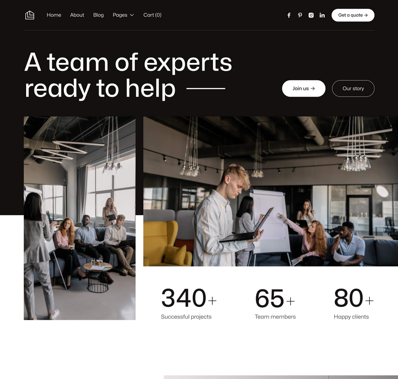 Construktion X - About Page - Construction Webflow Template