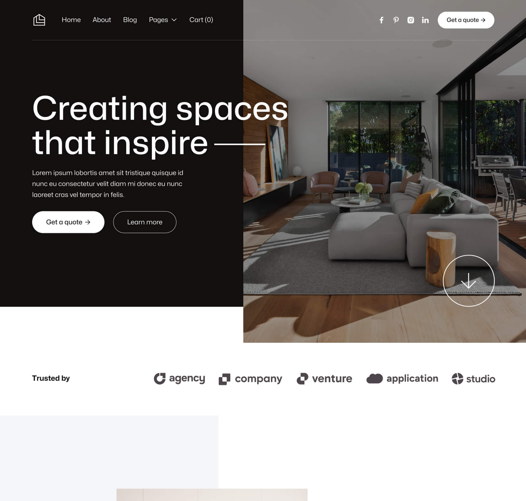 Construktion X - Home V1 Page - Construction Webflow Template