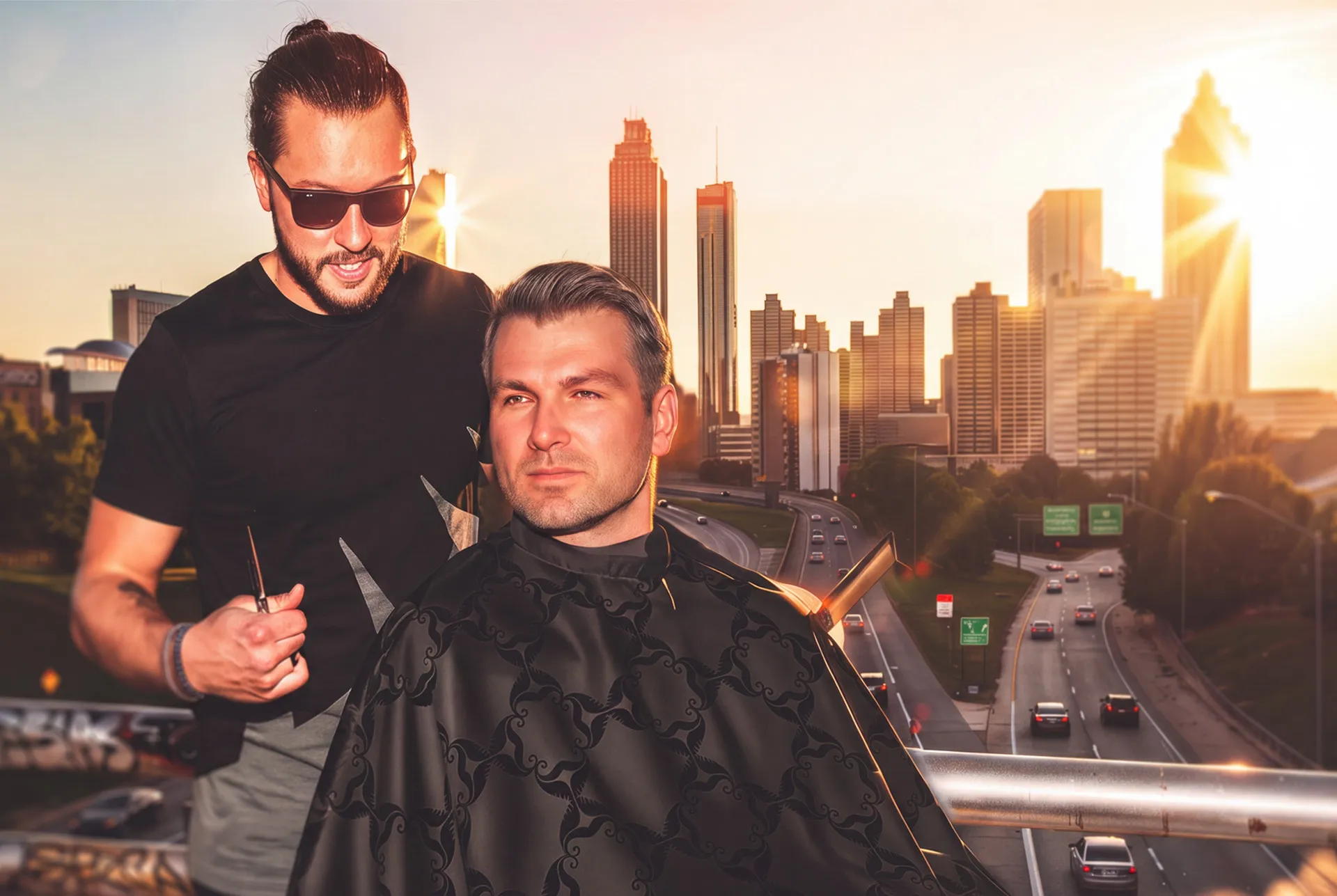 De León Barbershop identity and brand environment by Andrew McKee