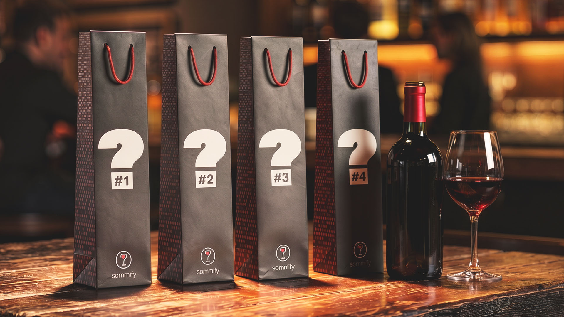 Sommify blind wine-tasting bag component