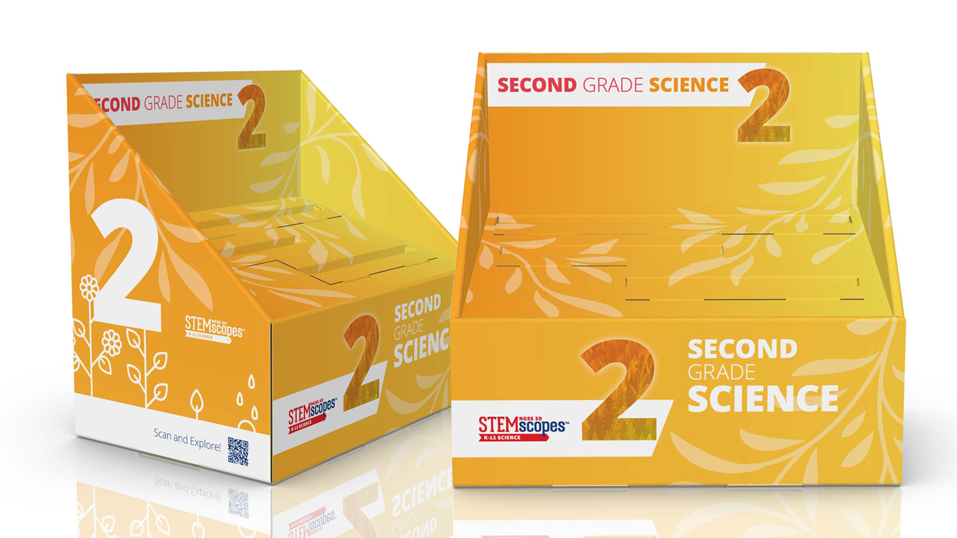 Oregon NGSS second-grade science kit interior packaging spread