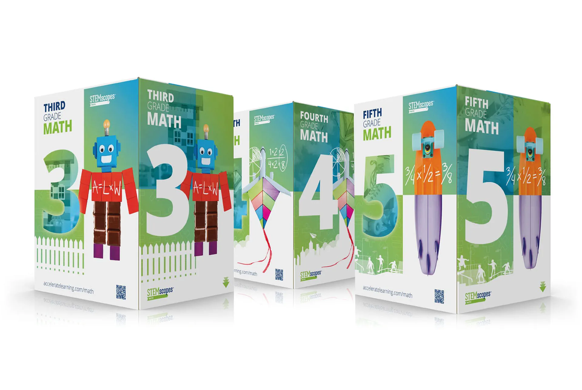 Math Nation third, fourth and fifth grade math kit packaging