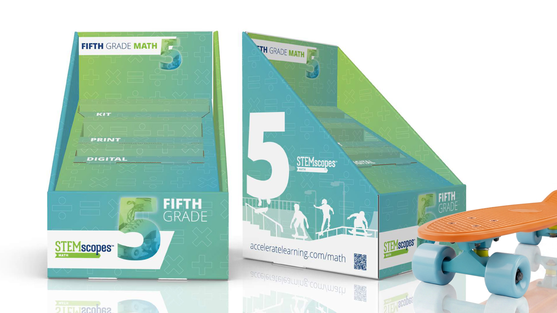 Math Nation fifth-grade math kit interior packaging spread