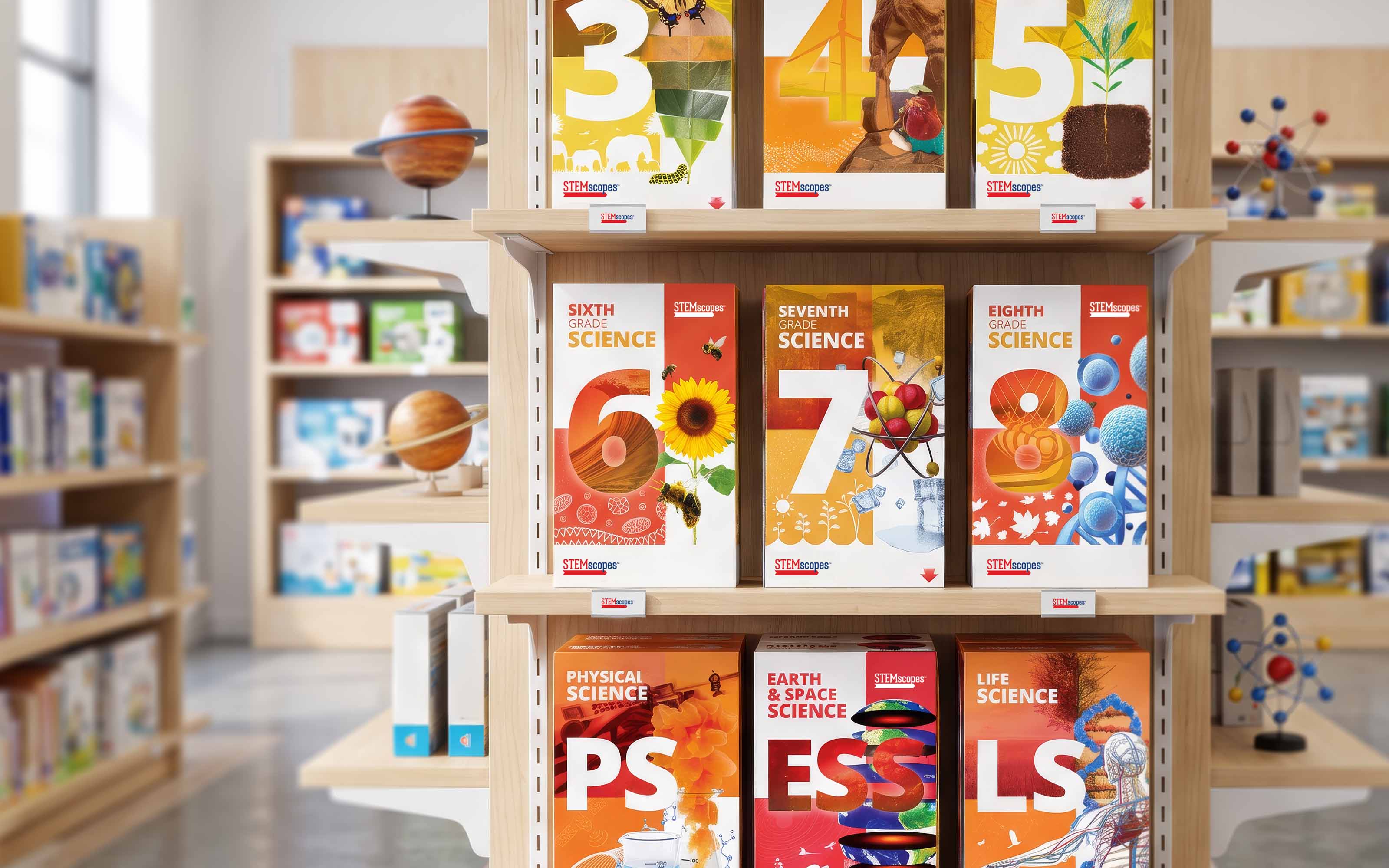 Go Do Good NGSS science kit packaging displayed on a retail shelf