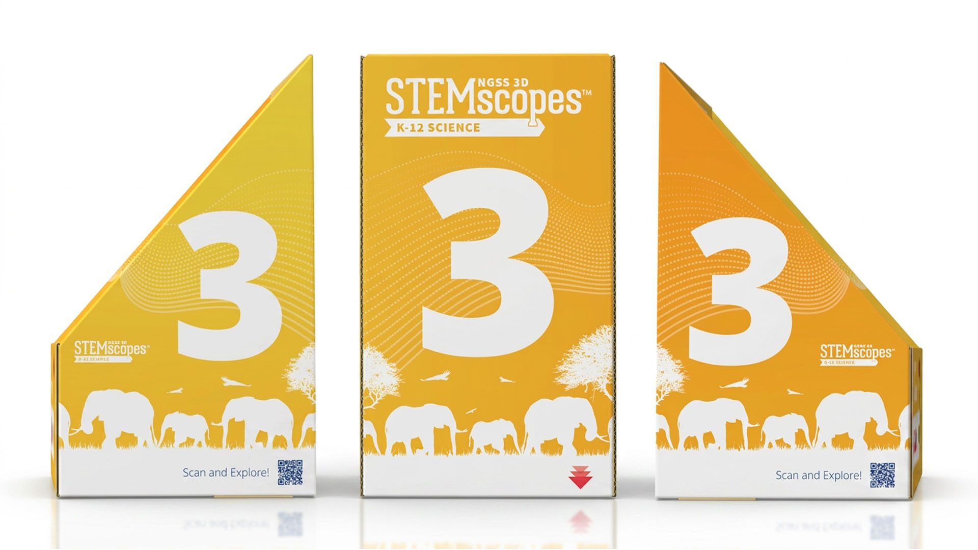 Oregon NGSS third-grade science kit interior packaging spread