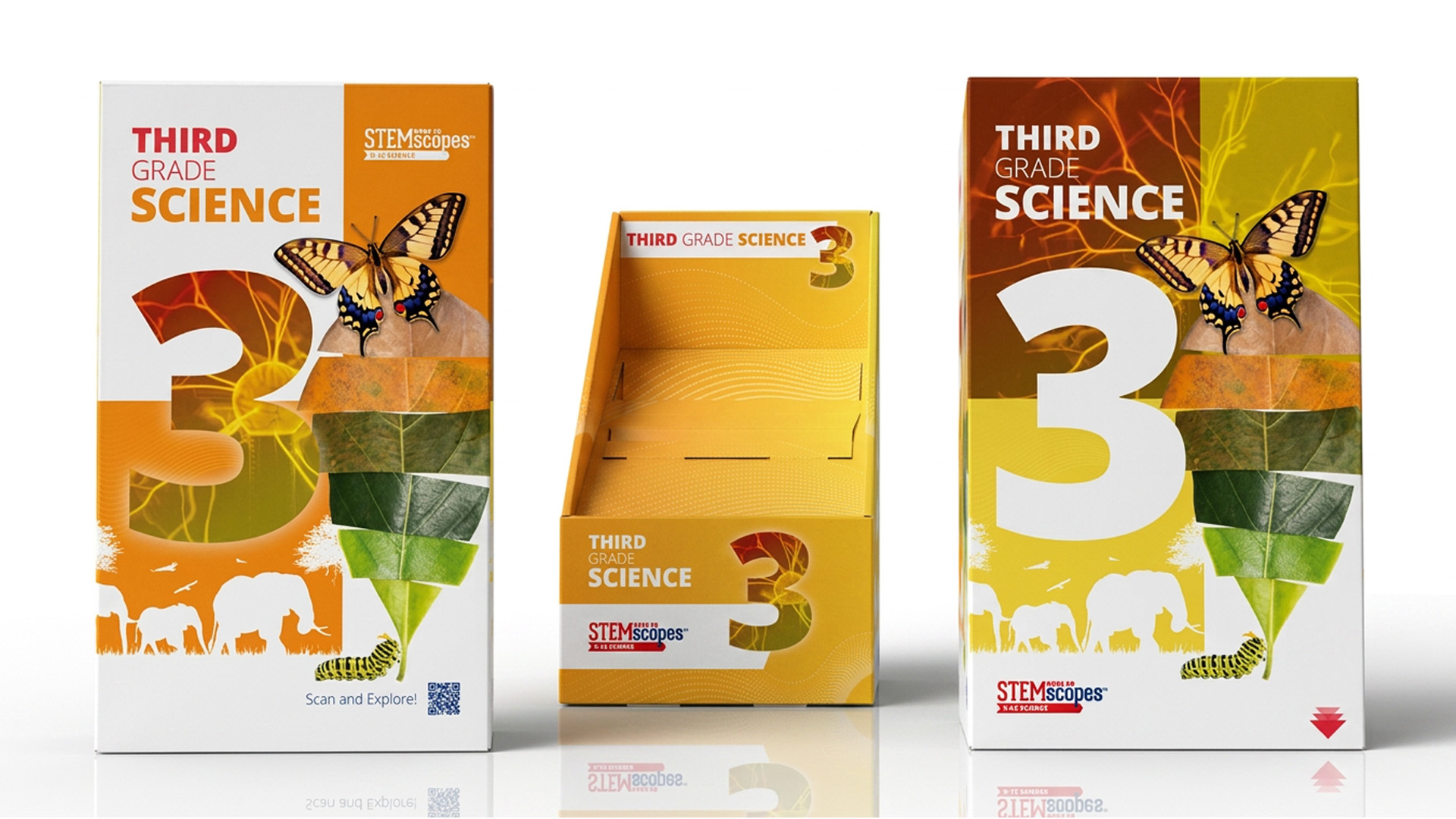 Oregon NGSS third-grade science kit exterior packaging spread