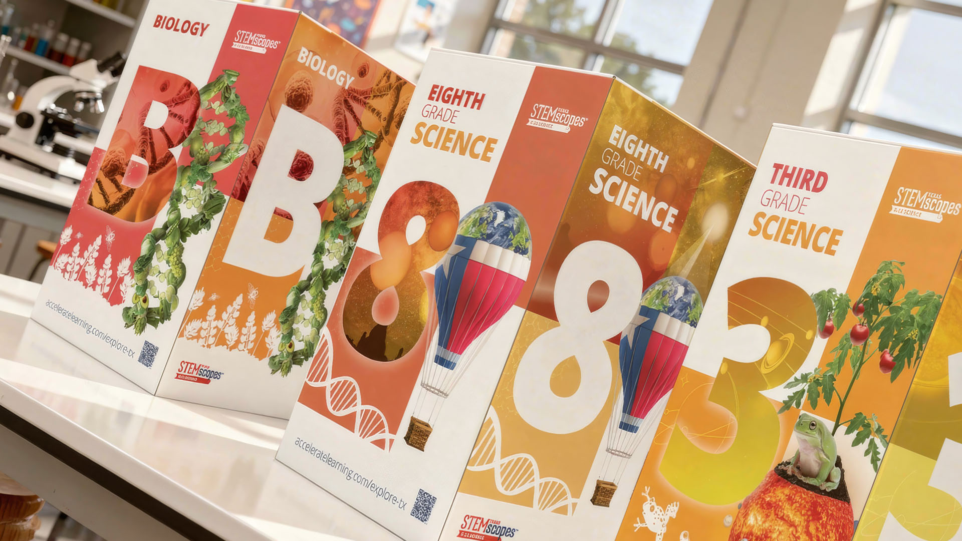 Go Do Good Texas STEMscopes K-12 color-coded packaging system