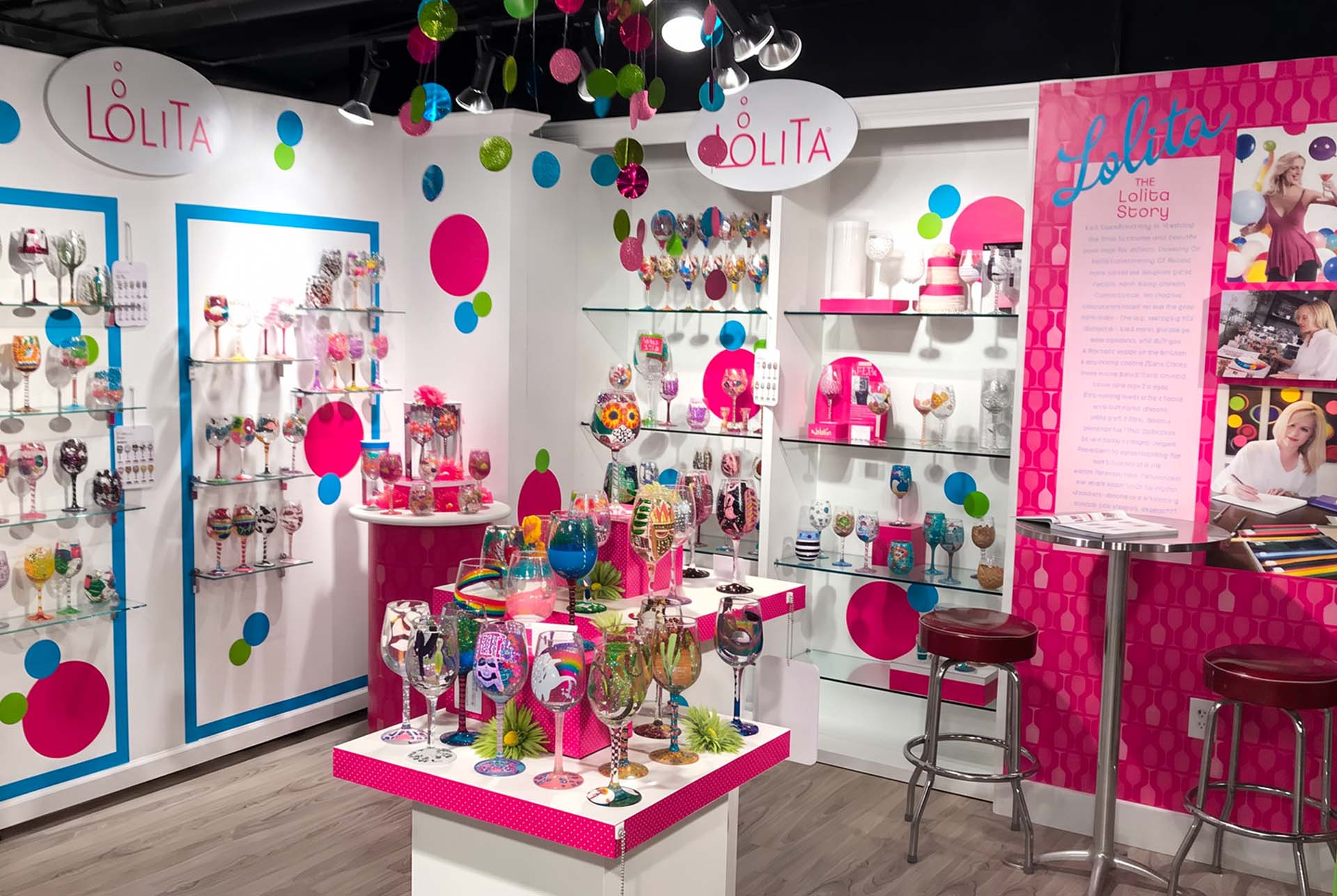 Designs by Lolita trade-show booth at the Atlanta gift market
