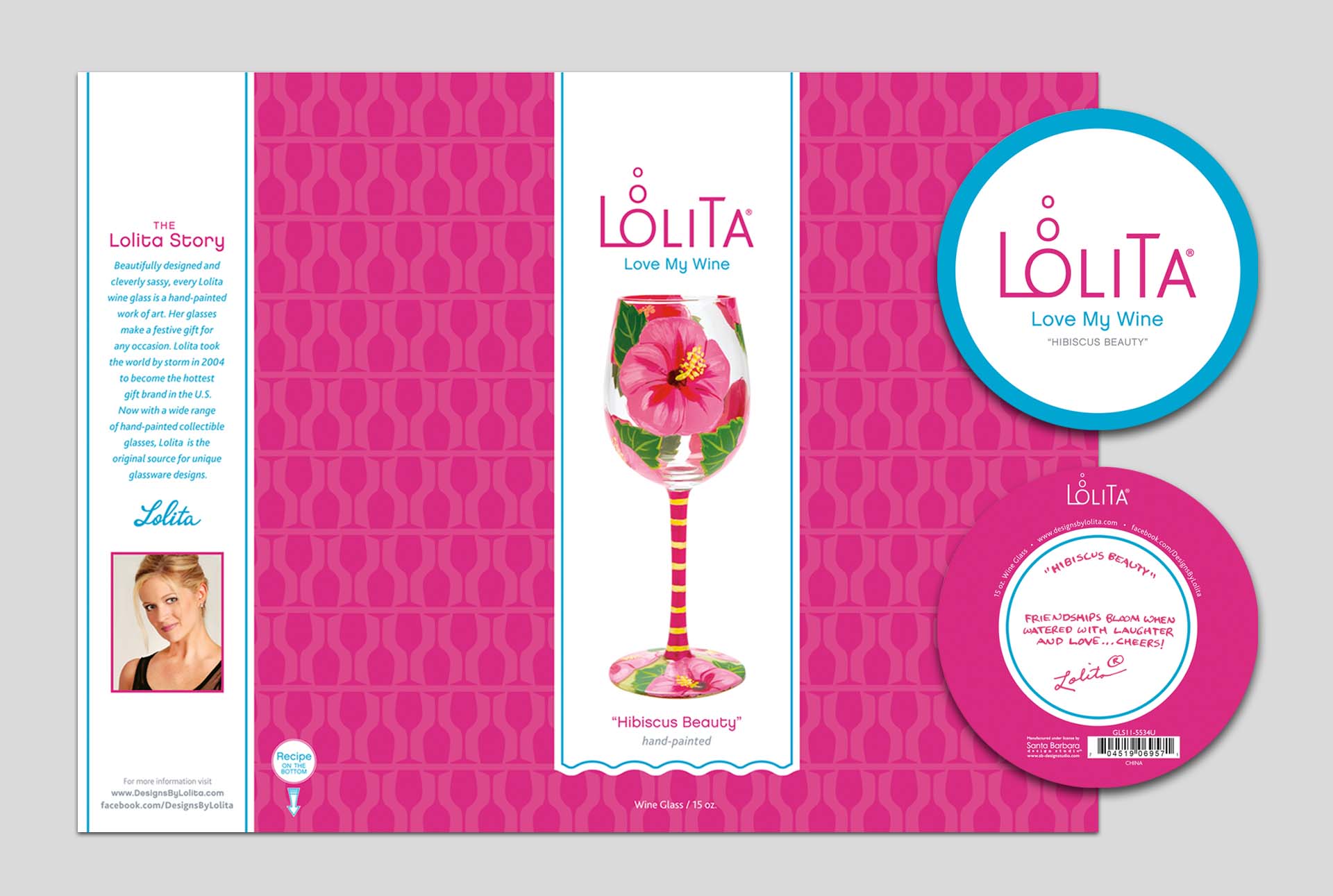 Designs by Lolita Love My Wine retail packaging