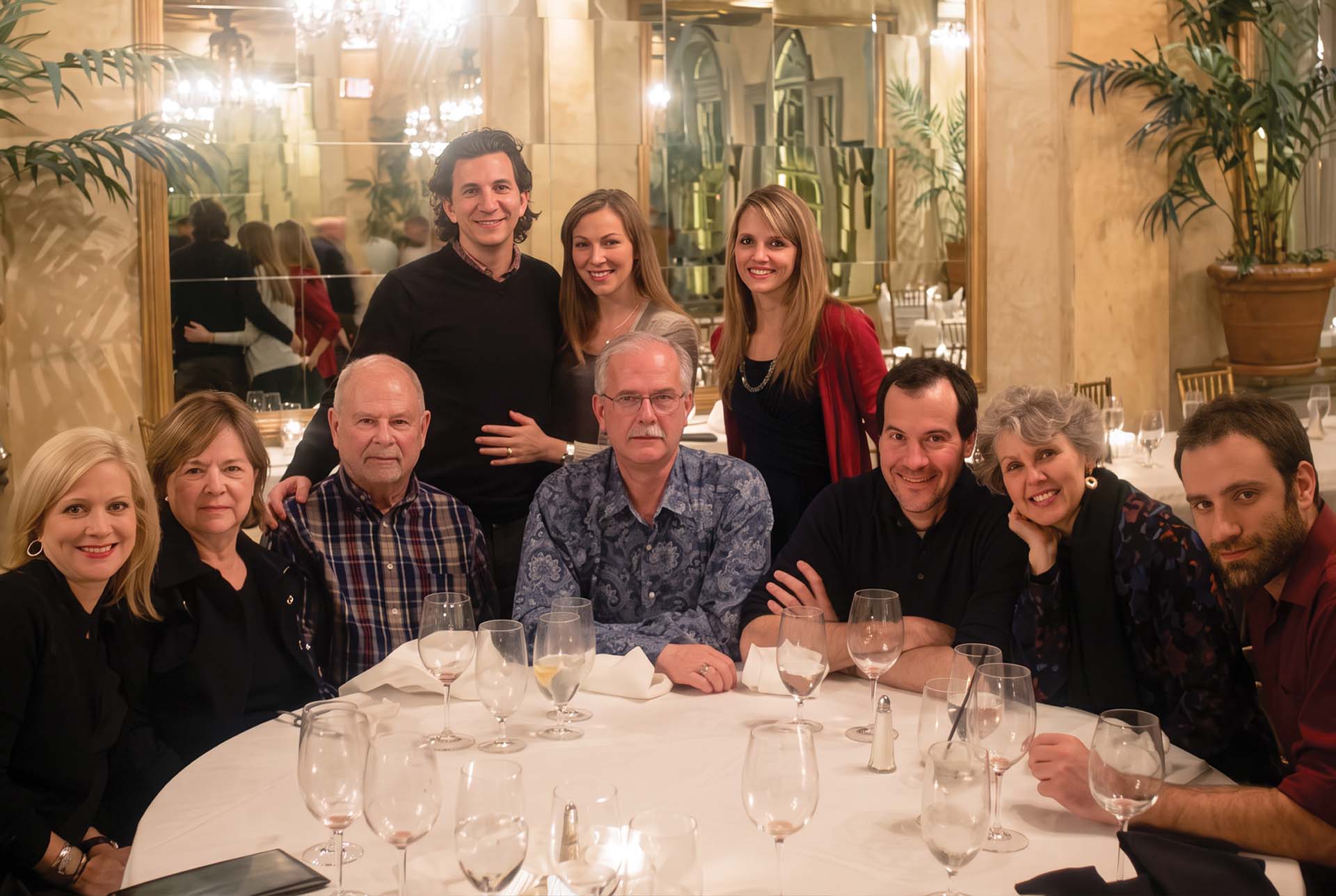 The Designs by Lolita team at dinner