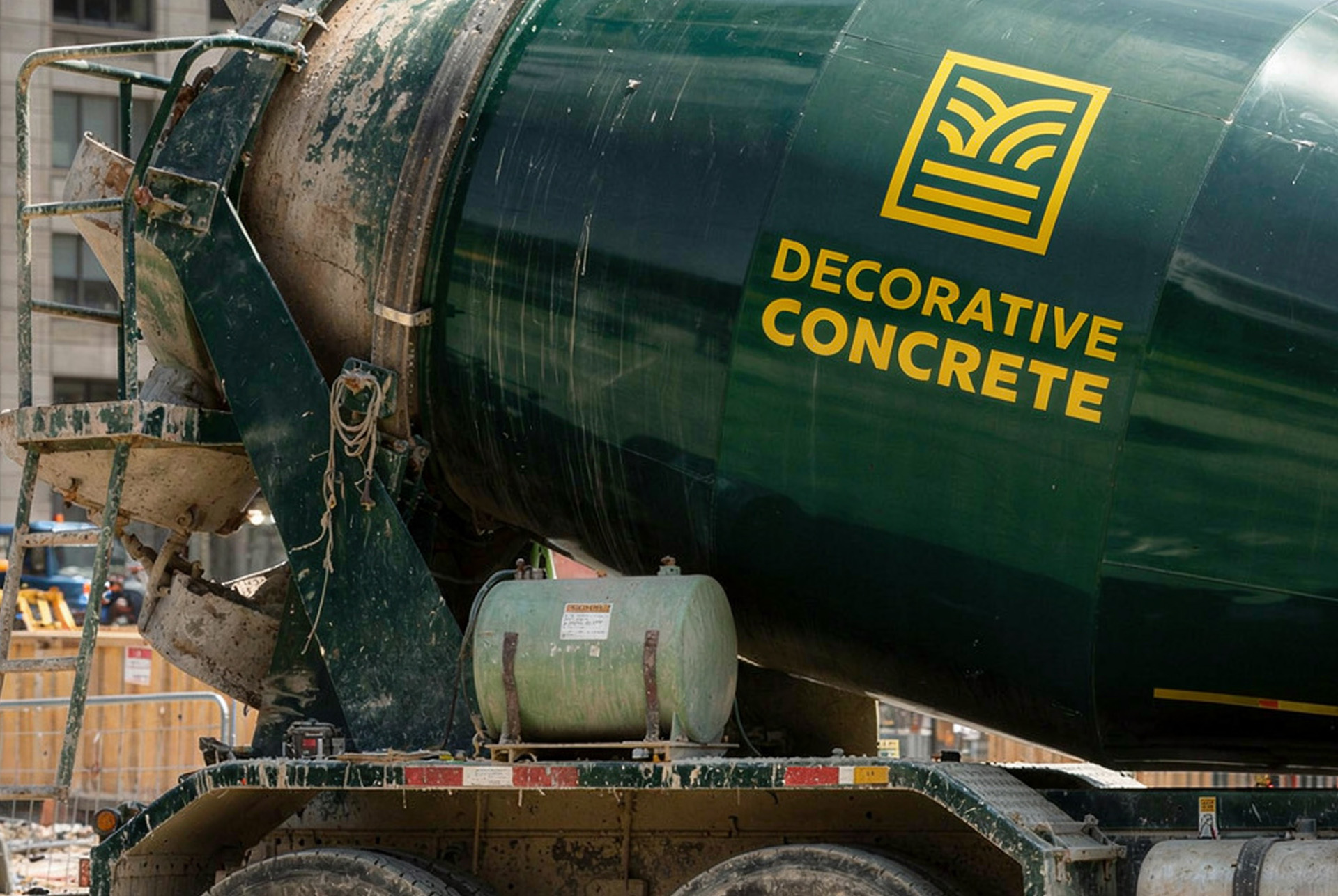 Decorative Concrete brand identity