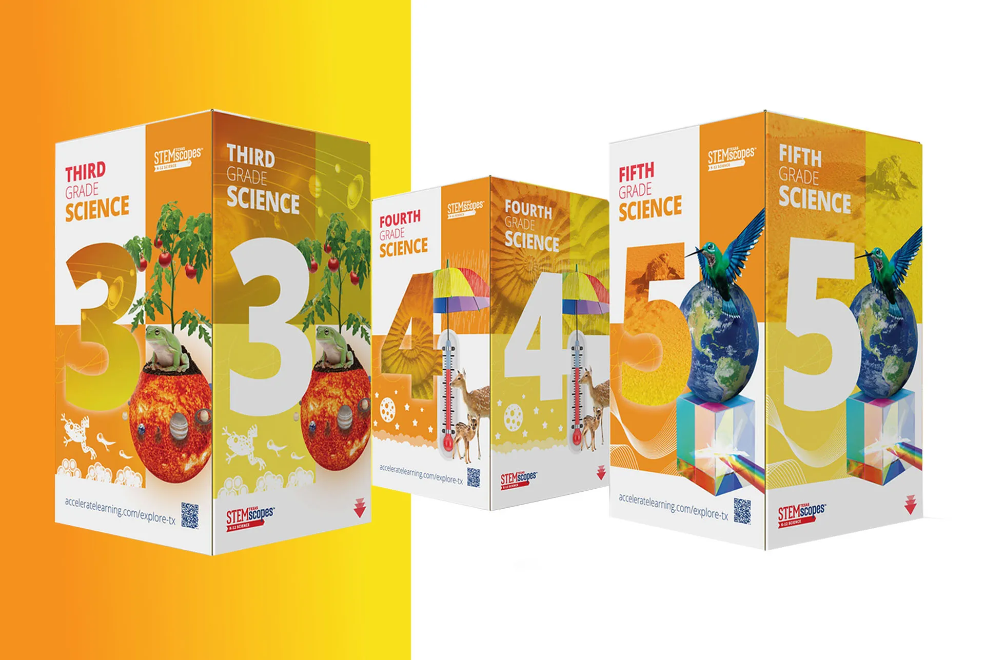 STEMscopes third, fourth and fifth grade science kit packaging