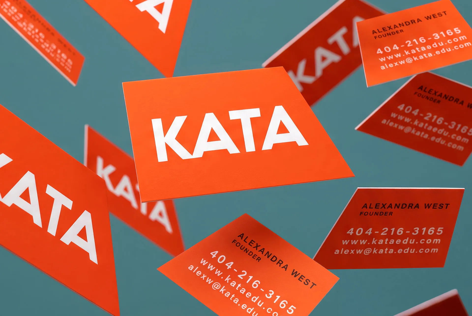 Kata brand business cards