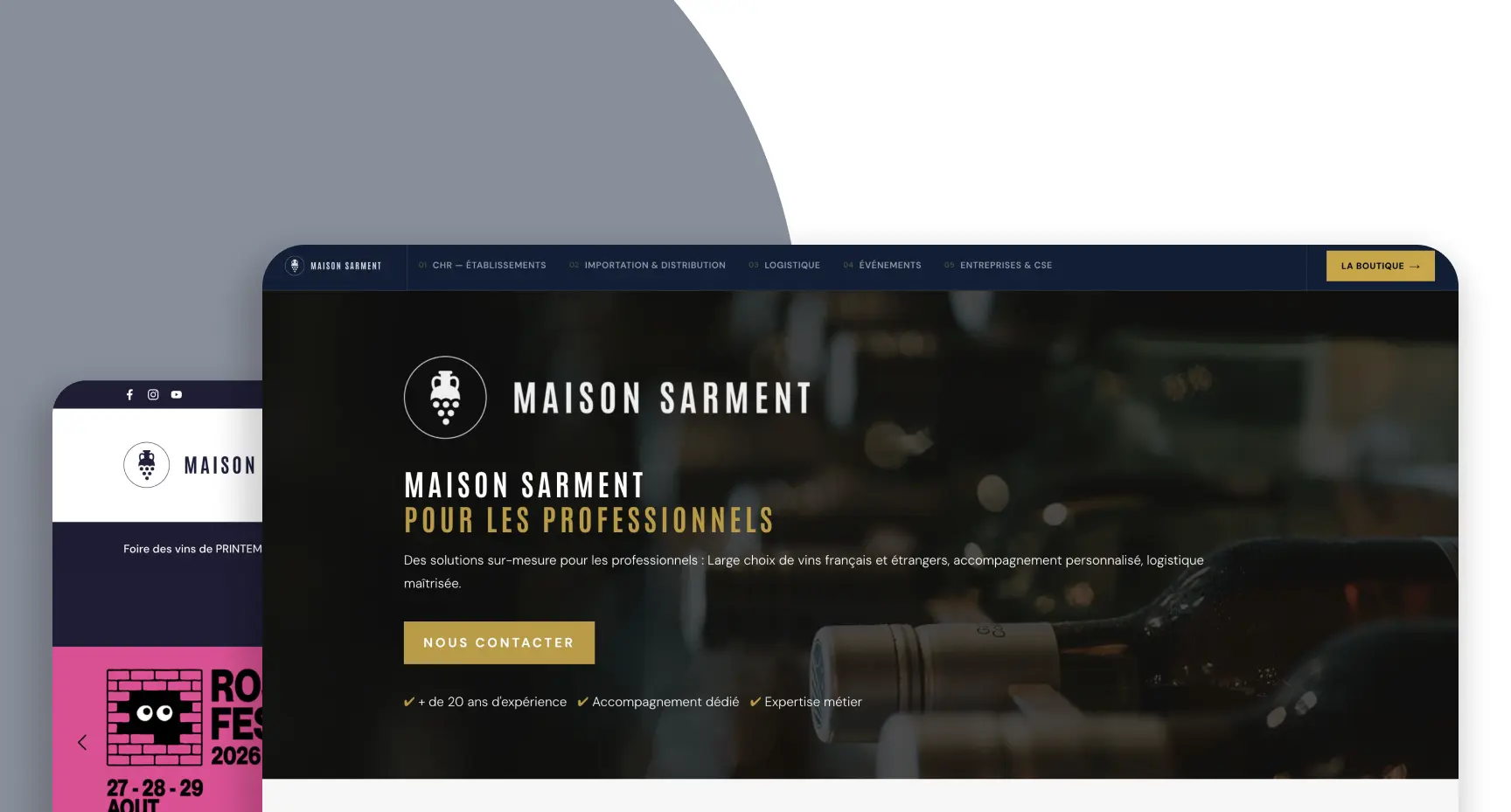 Maison Sarment — E-commerce Shopify, projet réalisé par HWS Agency