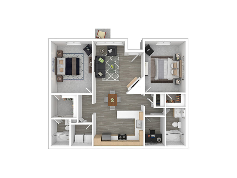 2x2 Floor plan layout