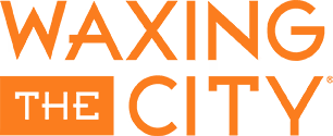 "waxing the city" text logo in orange