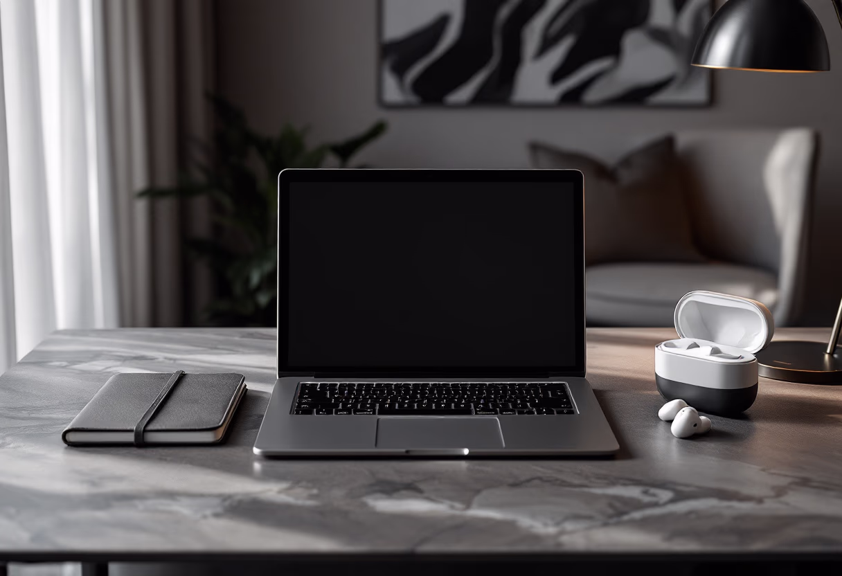  an open laptop in an office Michelle Margaret Marques Coaching