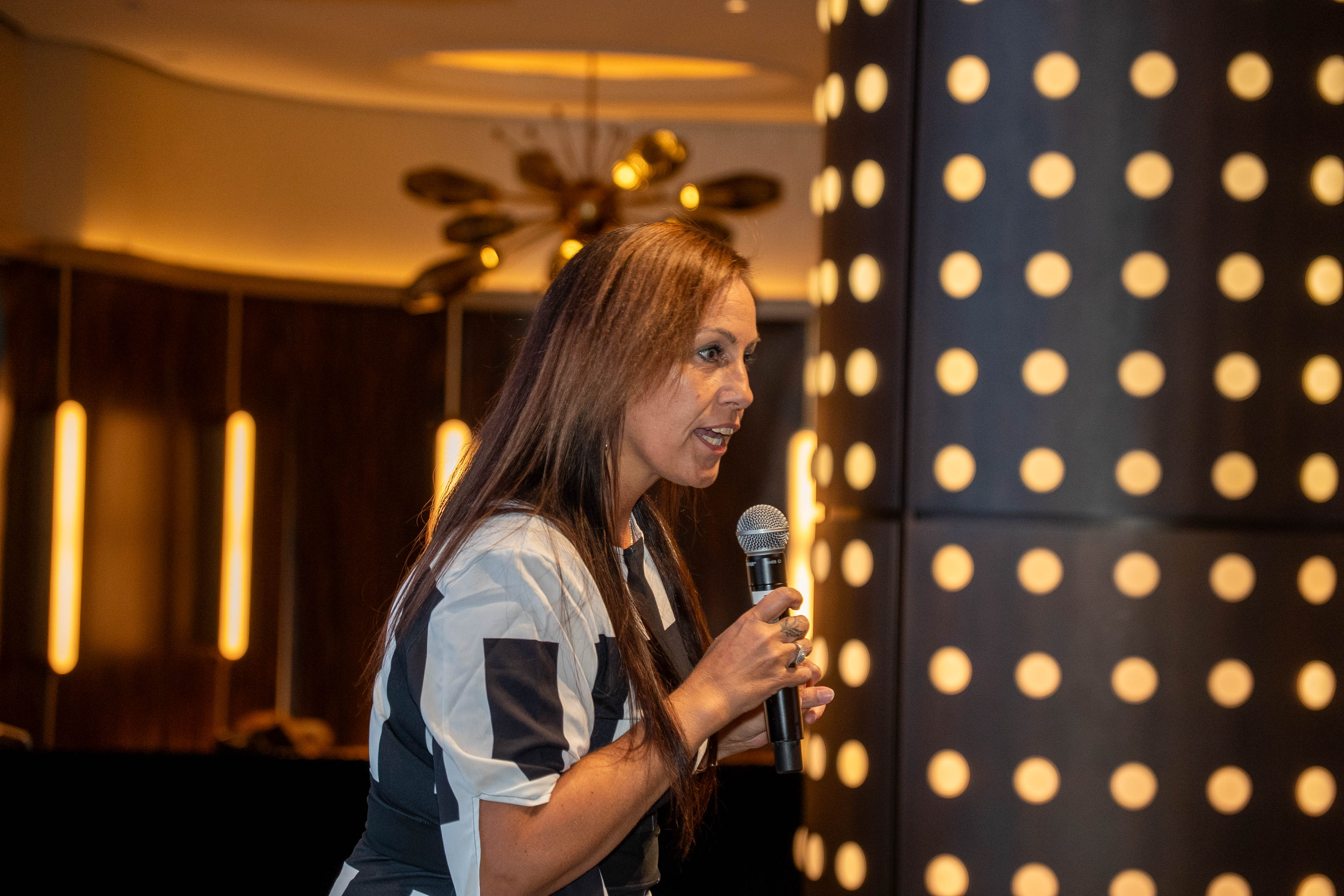 Michelle Margaret Marques on Stage at the Hard Rock Hotel NYC