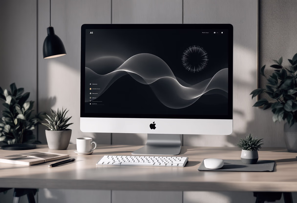 image of computer screen displaying ai software