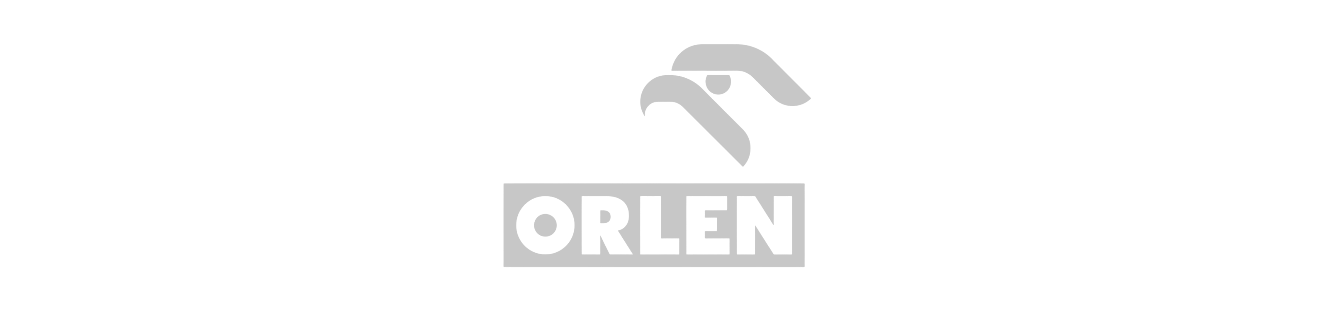 Orlen bedrijfslogo met gestileerde adelaar boven de naam.