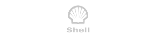Shell bedrijfslogo met schelpafbeelding boven de tekst 'Shell'.