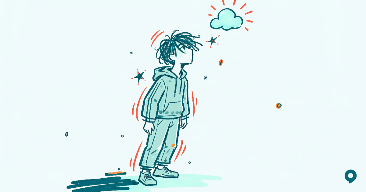 Illustrazione: lasciar volare via una nuvola