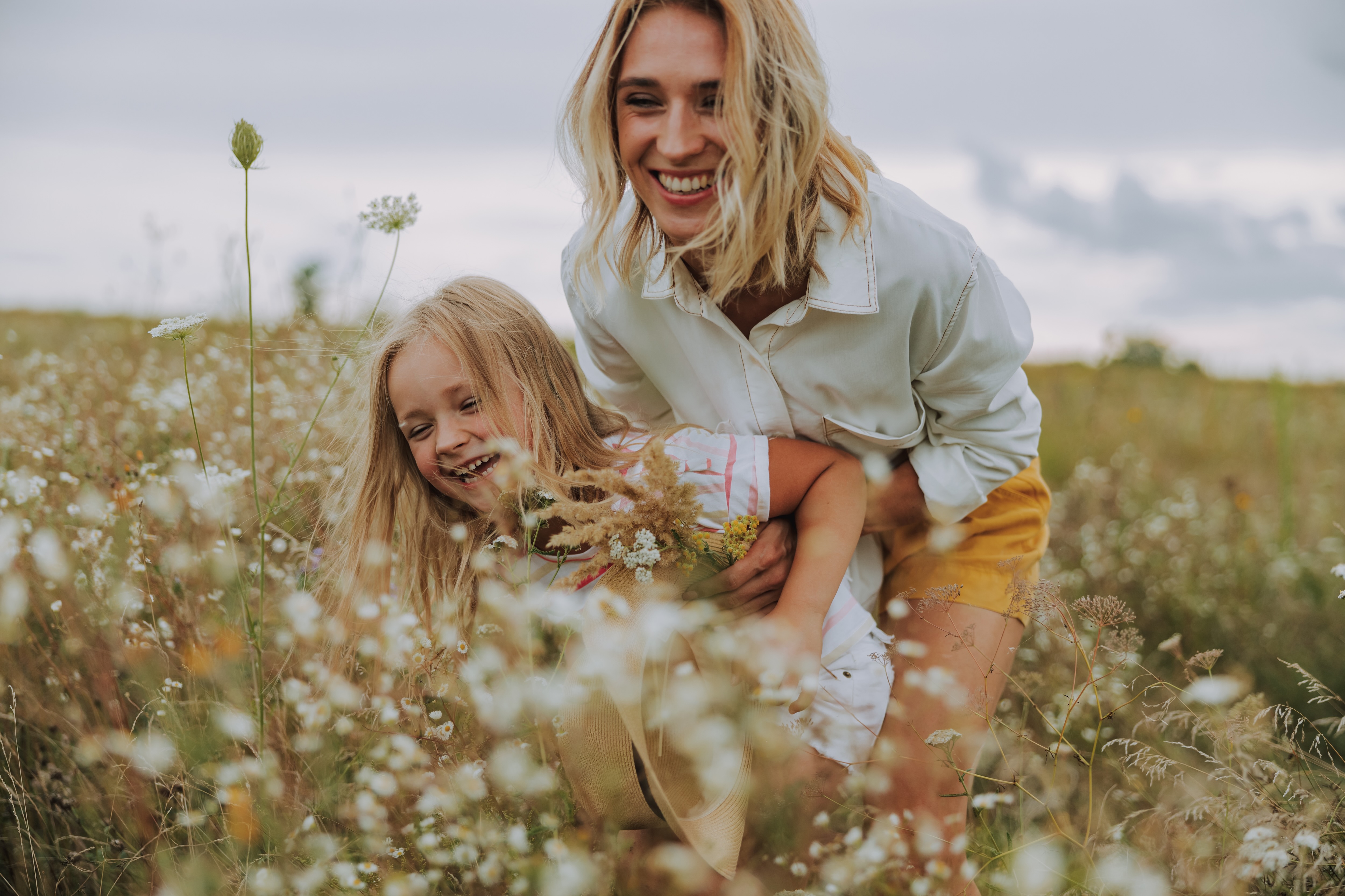Family laughing stock image