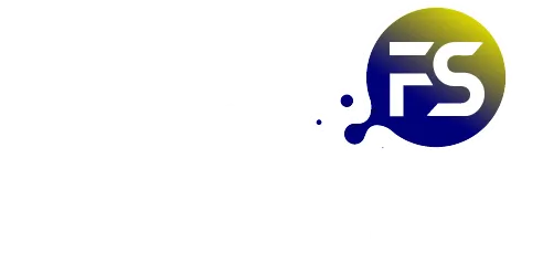 white Fosters Steamer wordmark with color logo