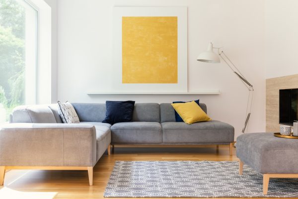 Grey & Yellow