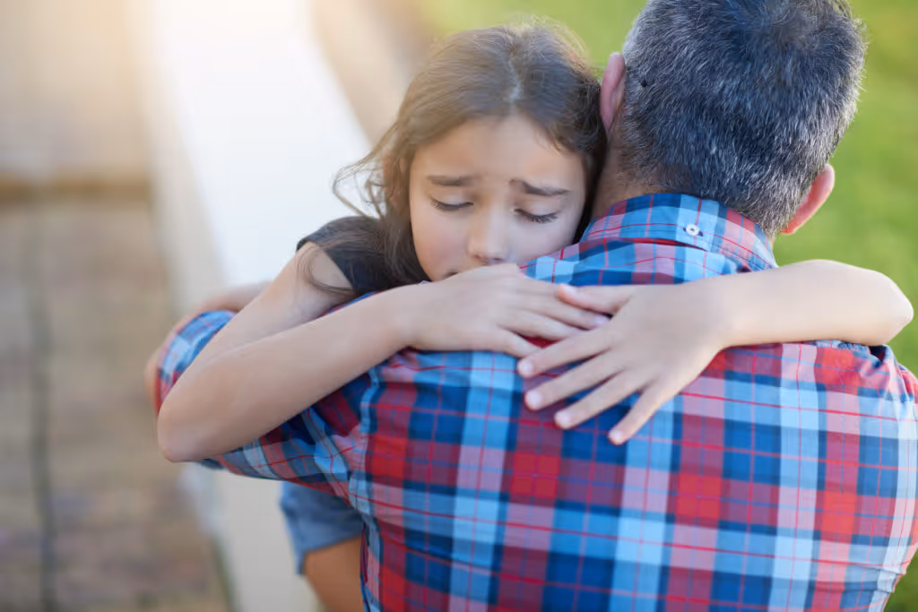 hugging after wrongful death