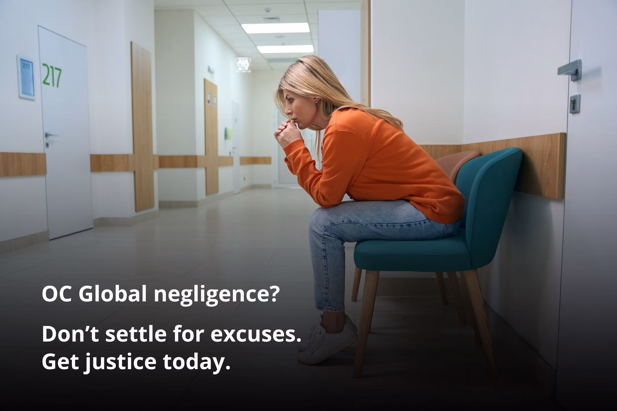 A woman who lost a loved one due to OC Global Medical Center malpractice.