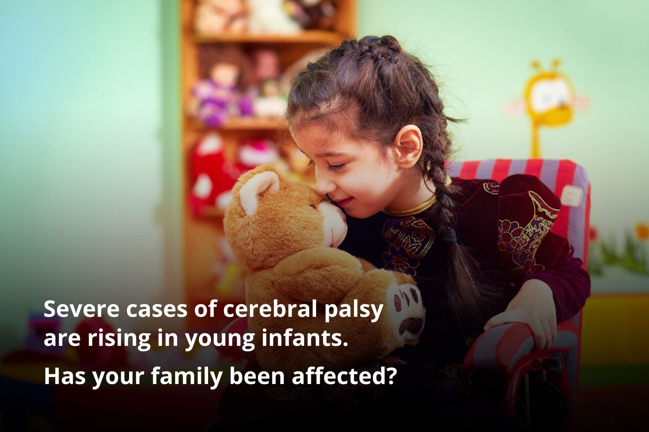 A young girl whose family contacted a California cerebral palsy attorney.