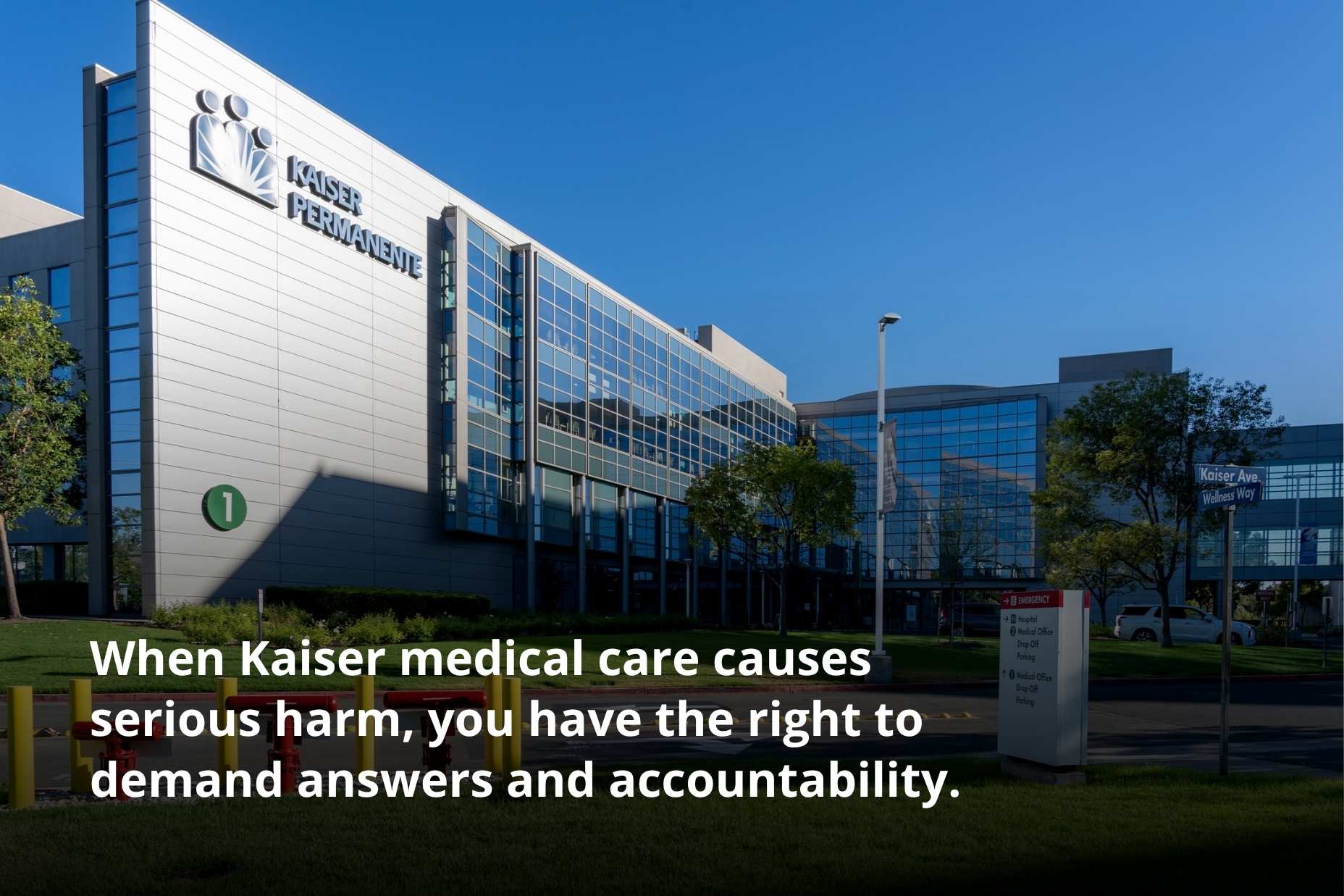 Kaiser Permanente medical facility where a Kaiser medical malpractice attorney may investigate care.