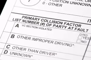 orange county car accident case report