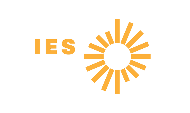 IES (Institute of Education Sciences) logo with orange letters 'IES' next to a circular orange sunburst design.