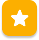 Icono de estrella blanca dentro de un botón cuadrado amarillo con bordes redondeados.