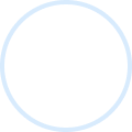 Ícono de LinkedIn en un círculo azul claro.
