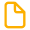 Icono de un documento con una esquina doblada y un contorno en estilo línea naranja.
