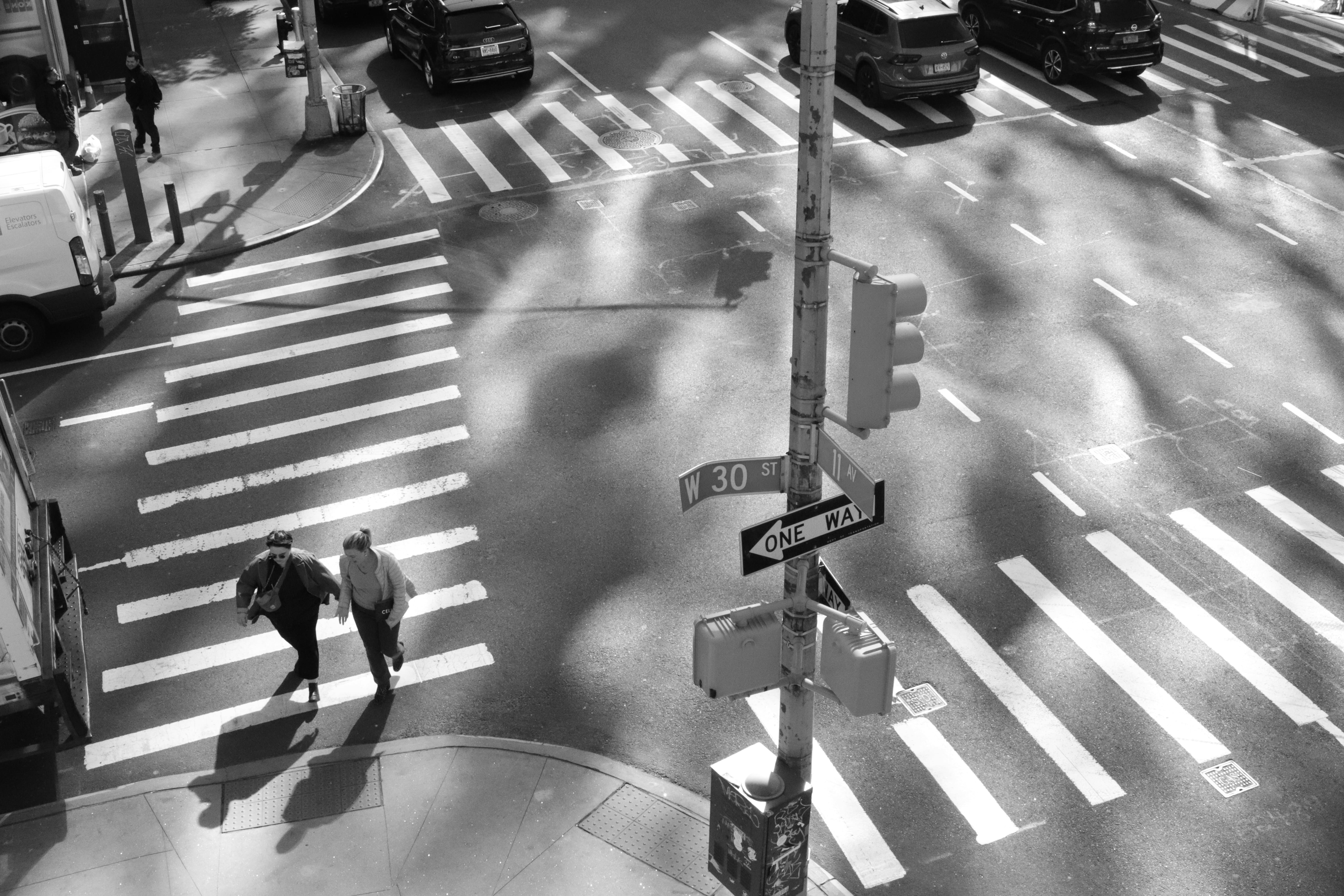 People in motion, candid editorial photograph