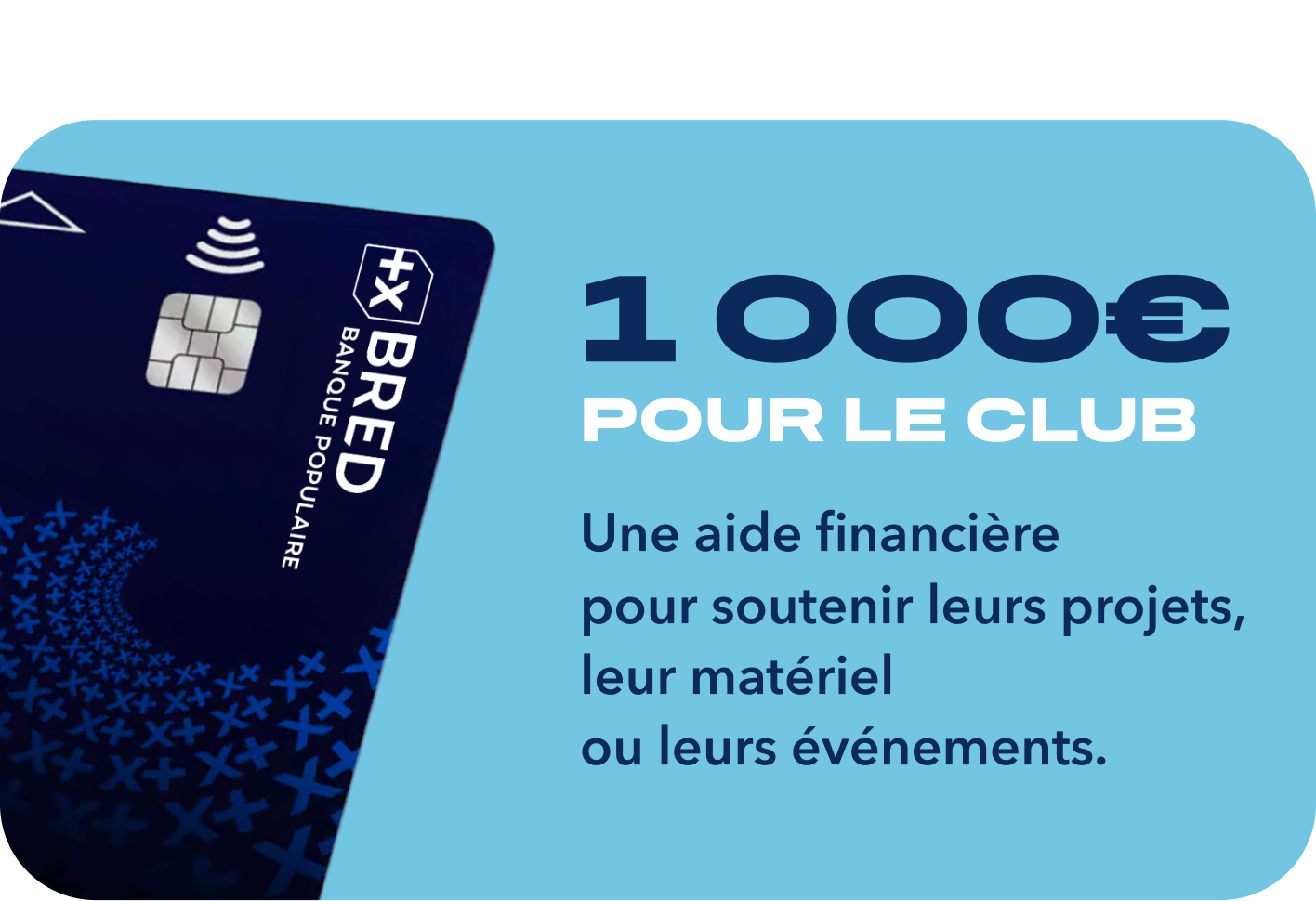 Dotation 1000€ pour le club