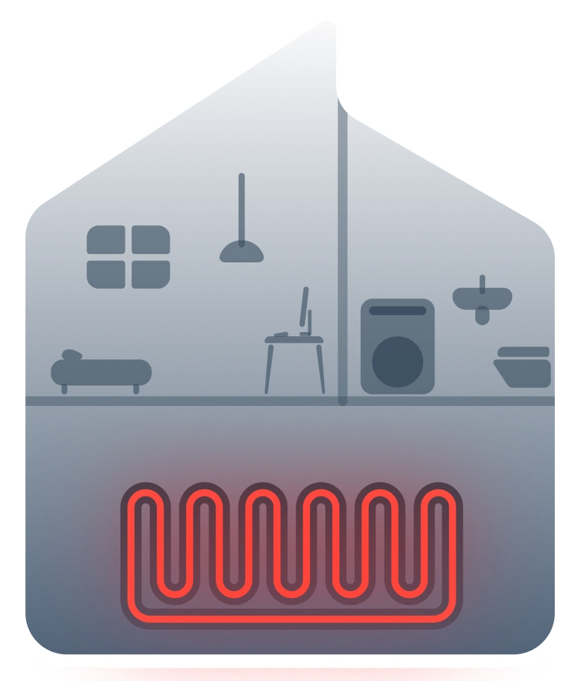 Grafik zur Eignung der Wärmepumpe im Neubau.