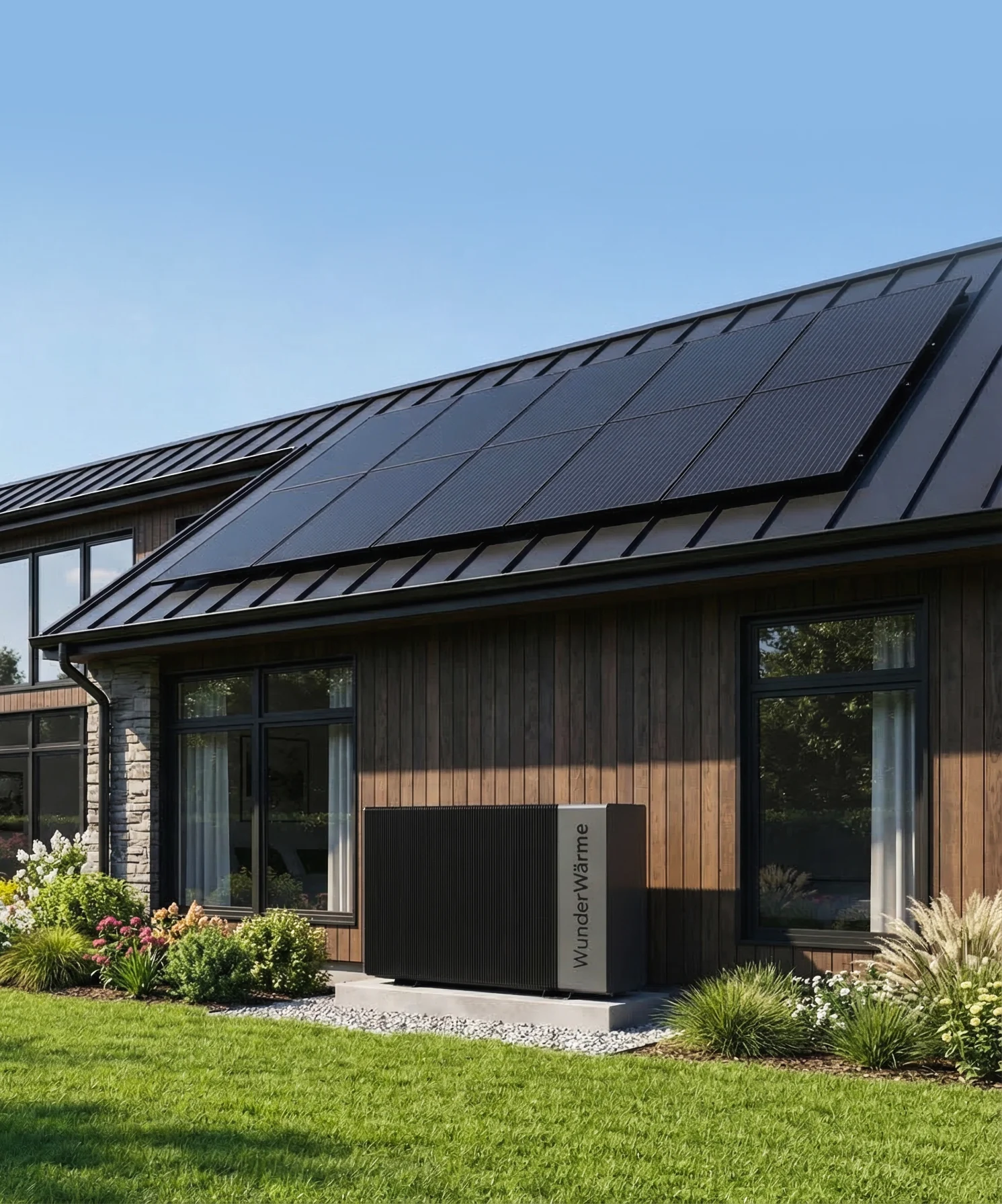 Visual zur Nutzung von Solarstrom mit WunderWärme.